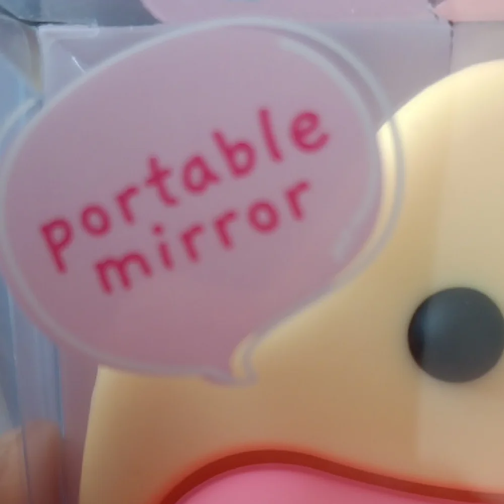 Cute Pink and Cream Portable Mirror - Picture 3 of 6